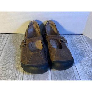 Keens Womens Sz 9 Mary Jane Flats Brown